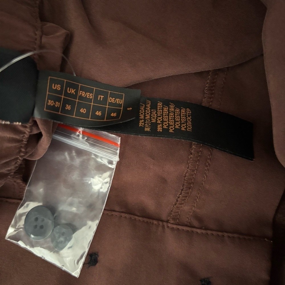 NWT Savage x Fenty Men's Size Small Brown Casual Pants - Picture 3 of 6